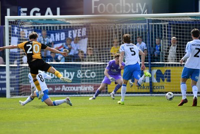 020526 - Barrow v Newport County - Sky Bet League 2 -  Ben Lloyd of Newport County goes close