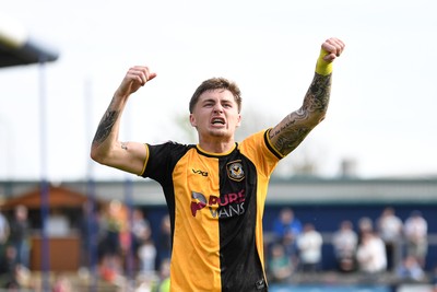 020526 - Barrow v Newport County - Sky Bet League 2 -  James Crole of Newport County celebrates after they equalise