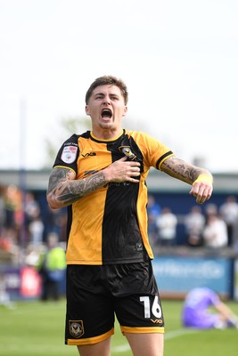 020526 - Barrow v Newport County - Sky Bet League 2 -  James Crole of Newport County celebrates after they equalise