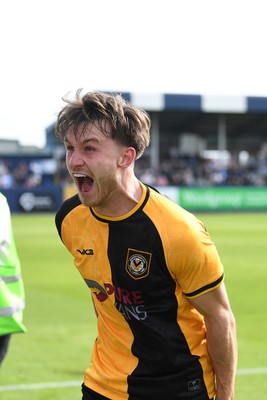 020526 - Barrow v Newport County - Sky Bet League 2 -  Ben Lloyd of Newport County celebrates