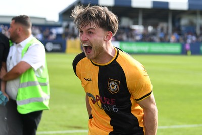 020526 - Barrow v Newport County - Sky Bet League 2 -  Ben Lloyd of Newport County celebrates