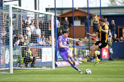 020526 - Barrow v Newport County - Sky Bet League 2 -  James Crole of Newport County goes close