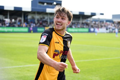 020526 - Barrow v Newport County - Sky Bet League 2 -  Ben Lloyd of Newport County celebrates