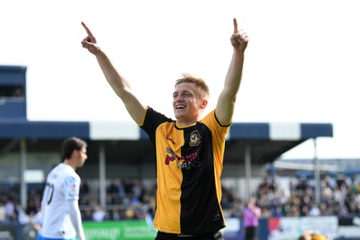 020526 - Barrow v Newport County - Sky Bet League 2 -  Matt Smith of Newport County celebrates at full time