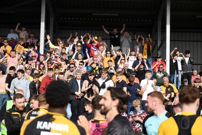 020526 - Barrow v Newport County - Sky Bet League 2 -  Newport celebrate at full time