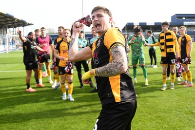 020526 - Barrow v Newport County - Sky Bet League 2 -  James Crole of Newport County celebrates at full time