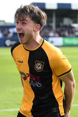 020526 - Barrow v Newport County - Sky Bet League 2 -  Ben Lloyd of Newport County celebrates at full time