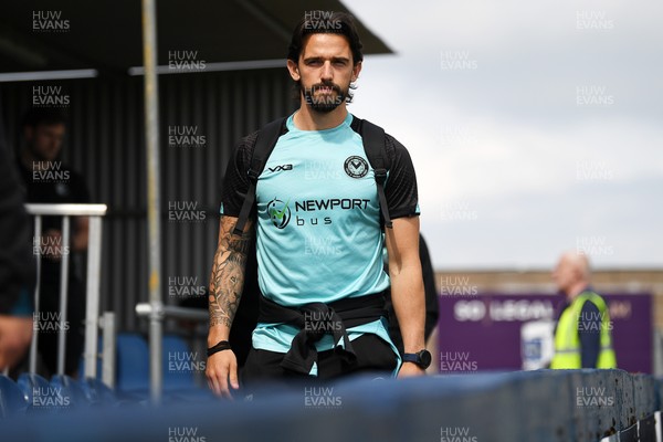 020526 - Barrow v Newport County - Sky Bet League 2 -  Liam Shepard of Newport County arrives at the stadium