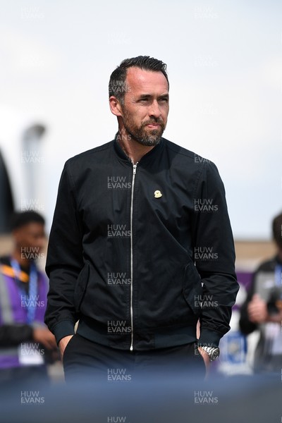 020526 - Barrow v Newport County - Sky Bet League 2 -  Newport County Head Coach, Christian Fuchs arrives at the stadium