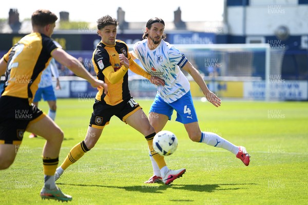 020526 - Barrow v Newport County - Sky Bet League 2 -  Harrison Biggins of Newport County is challenged by Jordan Williams of Barrow