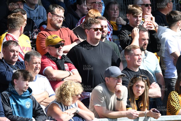 020526 - Barrow v Newport County - Sky Bet League 2 -  Dejected Newport fans after their side concedes the first goal