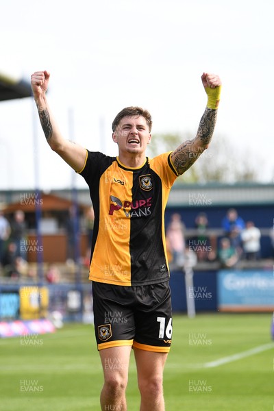 020526 - Barrow v Newport County - Sky Bet League 2 -  James Crole of Newport County celebrates after they equalise