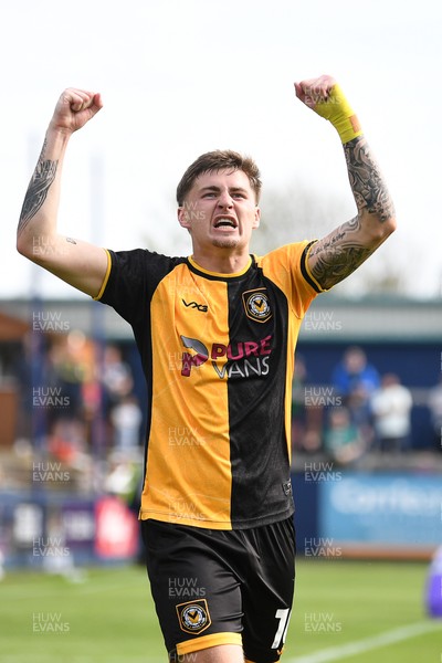 020526 - Barrow v Newport County - Sky Bet League 2 -  James Crole of Newport County celebrates after they equalise