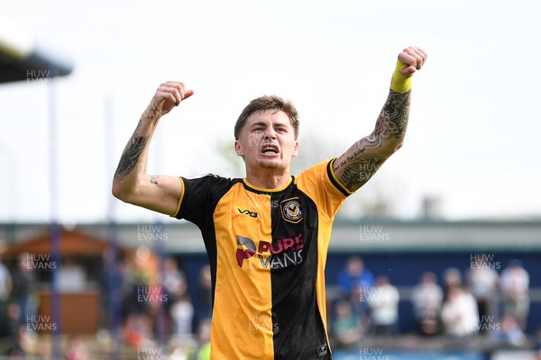 020526 - Barrow v Newport County - Sky Bet League 2 -  James Crole of Newport County celebrates after they equalise