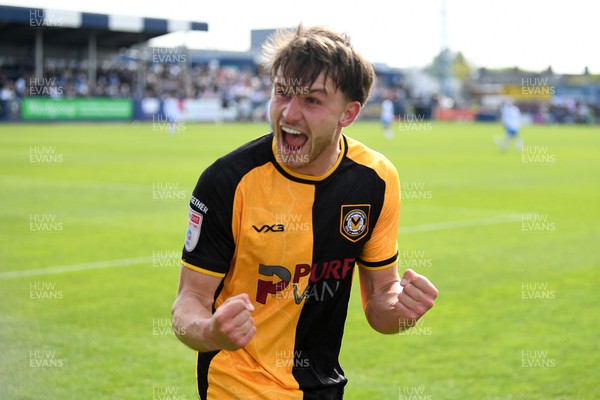 020526 - Barrow v Newport County - Sky Bet League 2 -  Ben Lloyd of Newport County celebrates