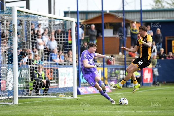 020526 - Barrow v Newport County - Sky Bet League 2 -  James Crole of Newport County goes close