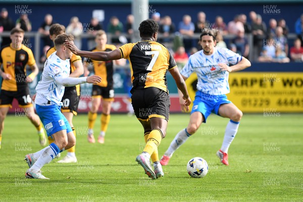 020526 - Barrow v Newport County - Sky Bet League 2 -  Bobby Kamwa of Newport County scores a goal