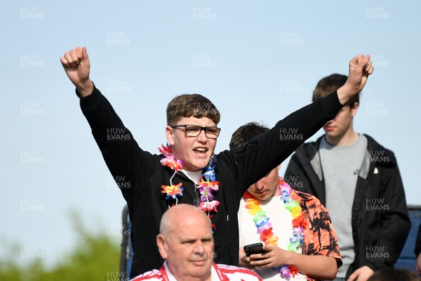 020526 - Barrow v Newport County - Sky Bet League 2 -  Newport fans celebrates at full time