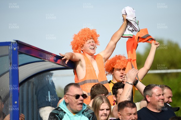 020526 - Barrow v Newport County - Sky Bet League 2 -  Newport fans celebrates at full time