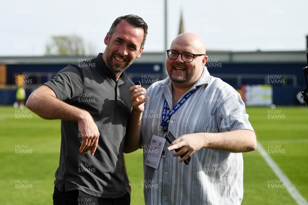 020526 - Barrow v Newport County - Sky Bet League 2 -  Newport County Head Coach, Christian Fuchs with the media at full time
