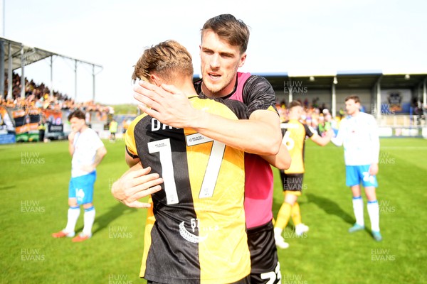020526 - Barrow v Newport County - Sky Bet League 2 -  Ryan Delaney of Newport County celebrates at full time