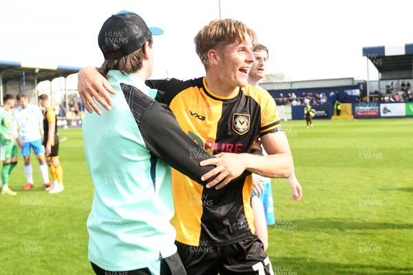 020526 - Barrow v Newport County - Sky Bet League 2 -  Tom Davies of Newport County celebrates at full time