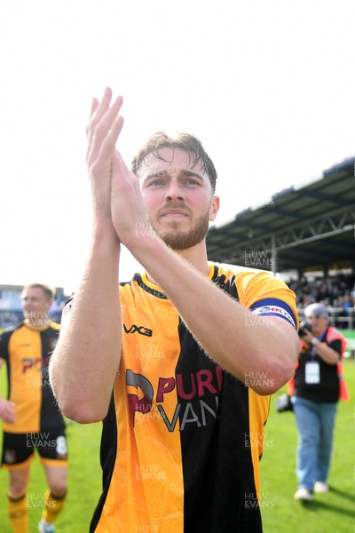 020526 - Barrow v Newport County - Sky Bet League 2 -  Matthew Baker of Newport County celebrates at full time