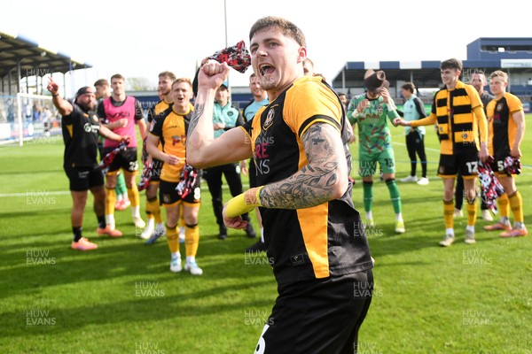 020526 - Barrow v Newport County - Sky Bet League 2 -  James Crole of Newport County celebrates at full time