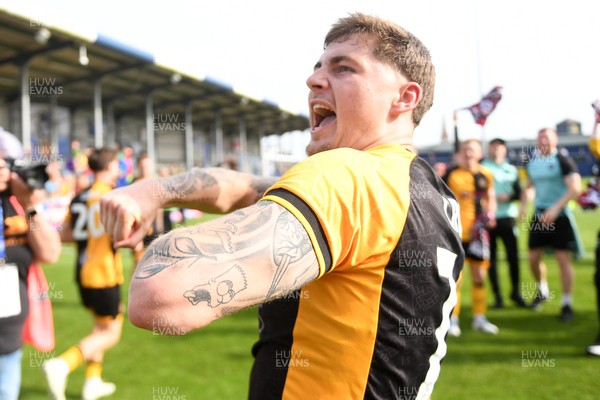 020526 - Barrow v Newport County - Sky Bet League 2 -  James Crole of Newport County celebrates at full time