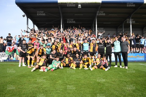 020526 - Barrow v Newport County - Sky Bet League 2 -  Newport celebrate at full time