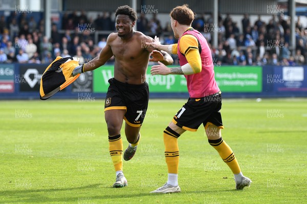 020526 - Barrow v Newport County - Sky Bet League 2 -  Bobby Kamwa of Newport County celebrates scoring a goal