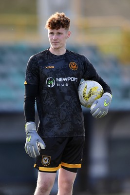 250725 - Barry Town United v Newport County - Pre Season Friendly - Jacob Carney of Newport County