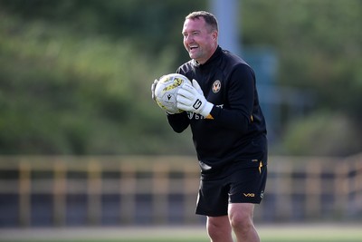 250725 - Barry Town United v Newport County - Pre Season Friendly - Newport County Goalkeeper Coach, Lee Kendall