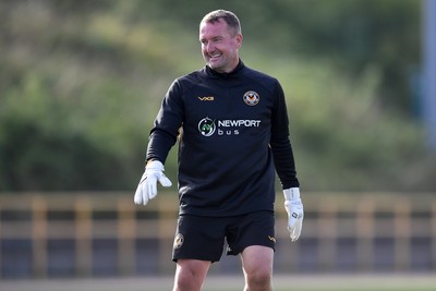 250725 - Barry Town United v Newport County - Pre Season Friendly - Newport County Goalkeeper Coach, Lee Kendall