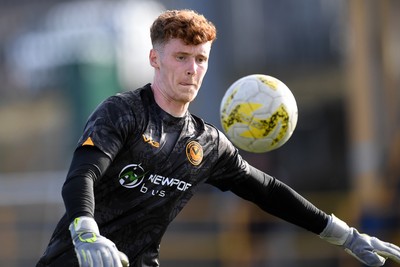 250725 - Barry Town United v Newport County - Pre Season Friendly - Jacob Carney of Newport County