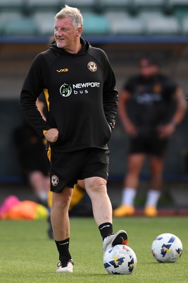 250725 - Barry Town United v Newport County - Pre Season Friendly - Newport County Assistant Manager, Wayne Hatswell