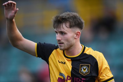 250725 - Barry Town United v Newport County - Pre Season Friendly - Ben Lloyd of Newport County