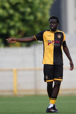 250725 - Barry Town United v Newport County - Pre Season Friendly - Nelson Sanca of Newport County