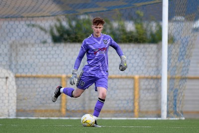 250725 - Barry Town United v Newport County - Pre Season Friendly - Jacob Carney of Newport County