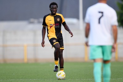 250725 - Barry Town United v Newport County - Pre Season Friendly - Nelson Sanca of Newport County