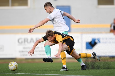 250725 - Barry Town United v Newport County - Pre Season Friendly - Jac Norris of Newport County