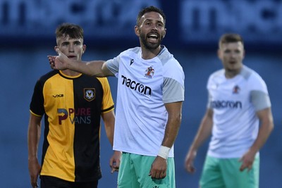 250725 - Barry Town United v Newport County - Pre Season Friendly - Robbie Willmott of Barry Town United
