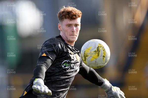 250725 - Barry Town United v Newport County - Pre Season Friendly - Jacob Carney of Newport County