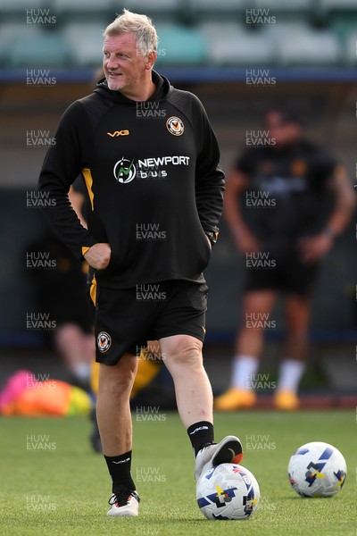 250725 - Barry Town United v Newport County - Pre Season Friendly - Newport County Assistant Manager, Wayne Hatswell