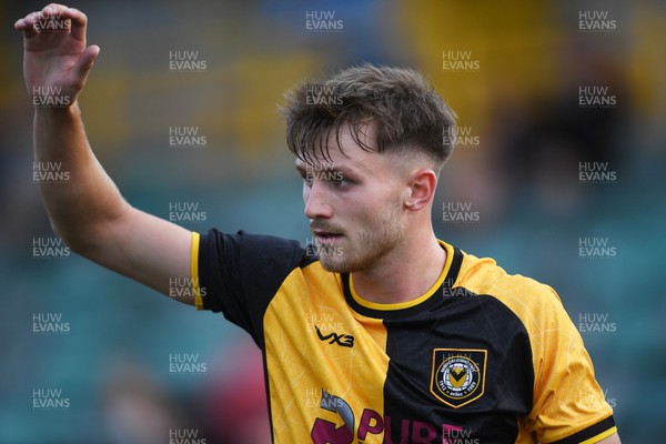 250725 - Barry Town United v Newport County - Pre Season Friendly - Ben Lloyd of Newport County