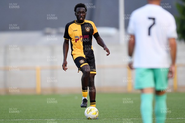 250725 - Barry Town United v Newport County - Pre Season Friendly - Nelson Sanca of Newport County