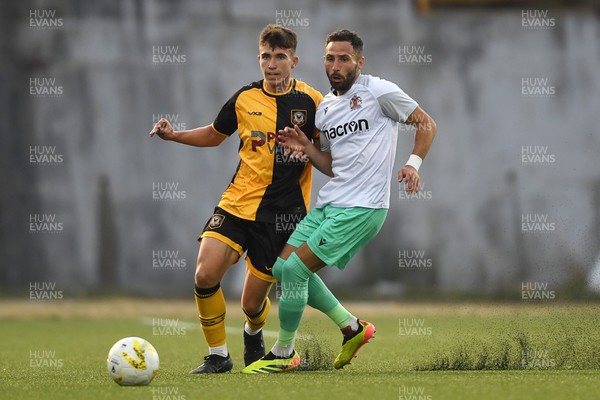 250725 - Barry Town United v Newport County - Pre Season Friendly - Robbie Willmott of Barry Town United