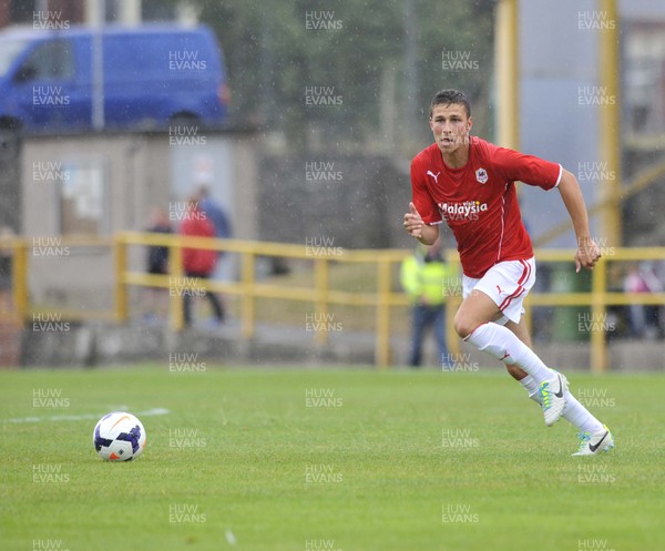 270713 - Barry Town v Cardiff City - Pre Season Friendly -    Fillip Kiss of Cardiff City