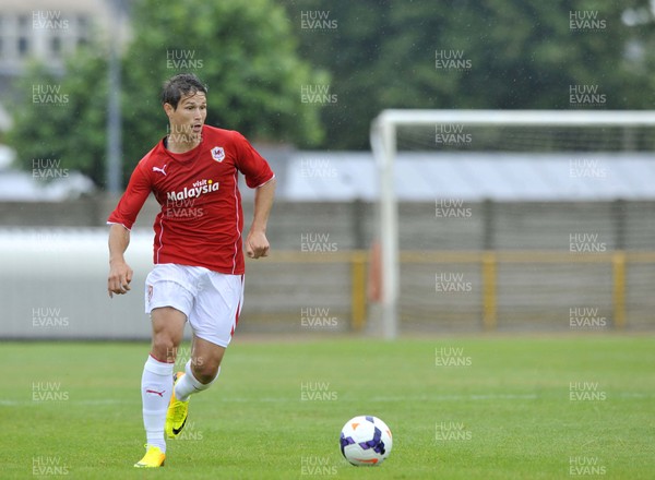 270713 - Barry Town v Cardiff City - Pre Season Friendly -    Etien Velikonja of Cardiff City