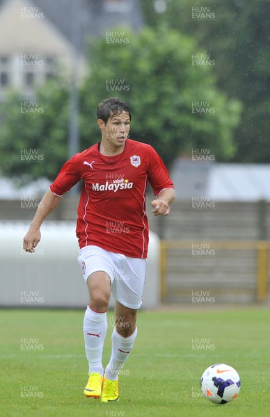 270713 - Barry Town v Cardiff City - Pre Season Friendly -     Etien Velikonja of Cardiff City